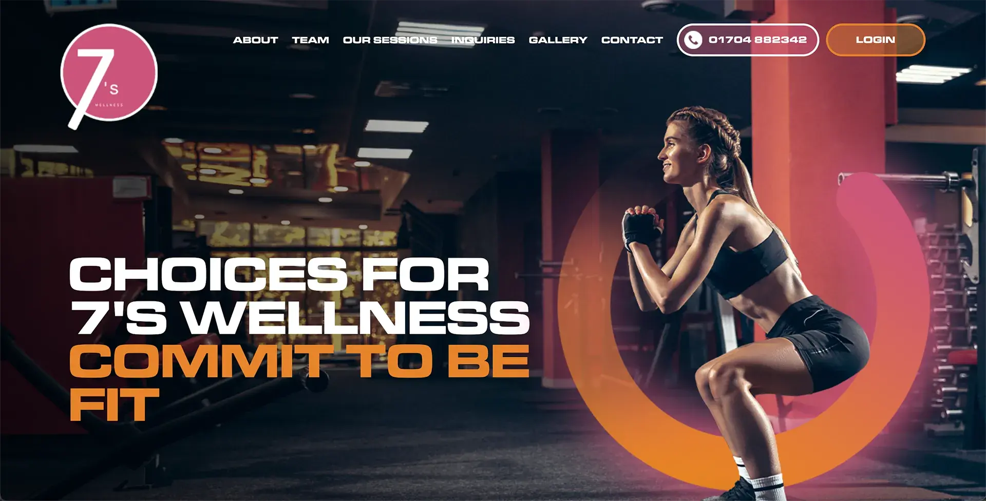 7s Wellness website design thumbnail