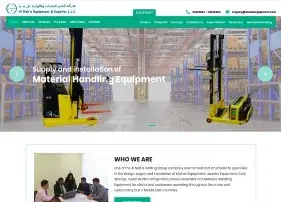 Al Naba Equipment website design thumbnail