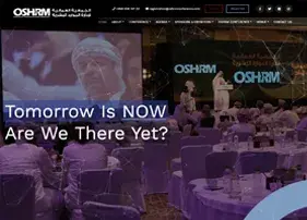 OSHRM Conference website design thumbnail