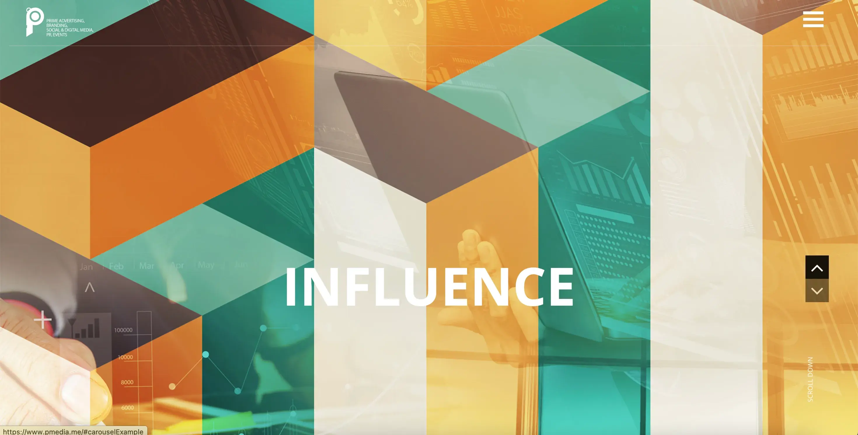 P Media website design thumbnail